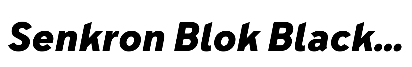Senkron Blok Black Oblique